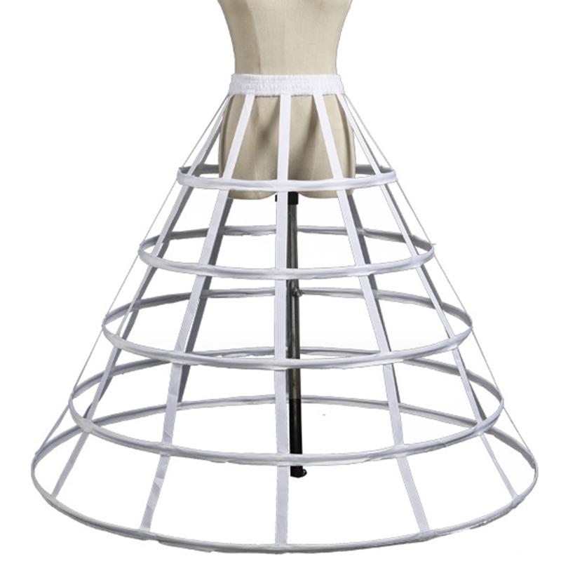 Petticoat Cage Crinoline Half Slips Wedding Accessories 2/3/4/5 Hoops 50s Vintage Short / Long Underskirt for Women