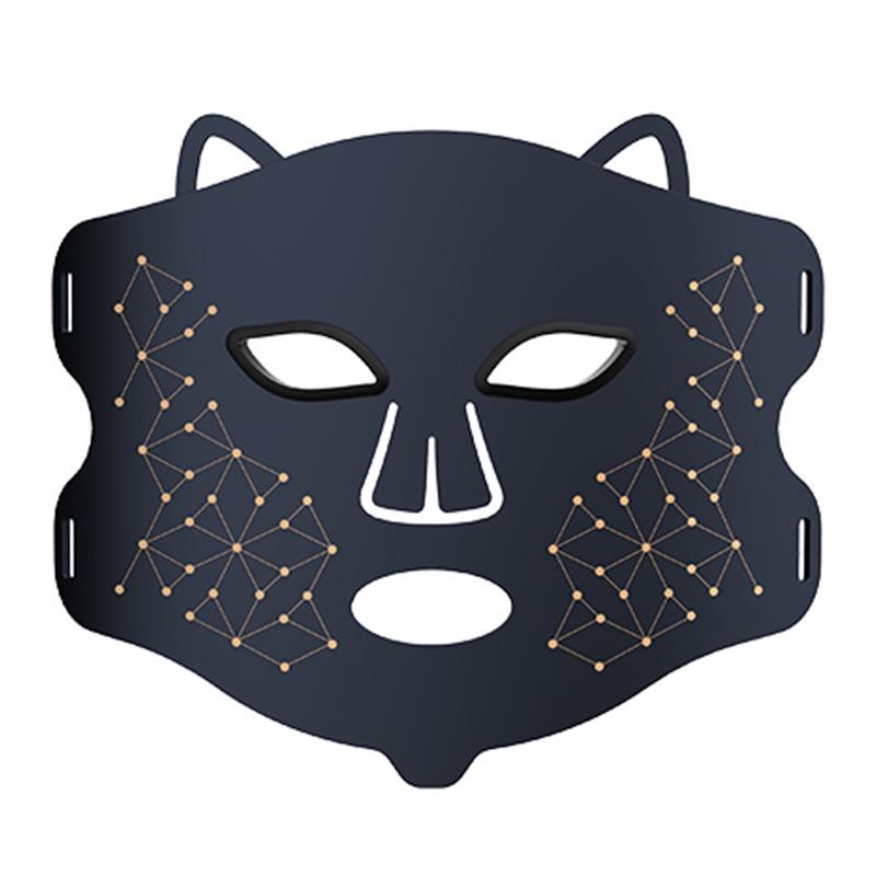 

Новая маска для омоложения кожи Photon, лифтинг и подтяжка, от акне, светодиодная красная и синяя силиконовая маска, косметический прибор чёрный