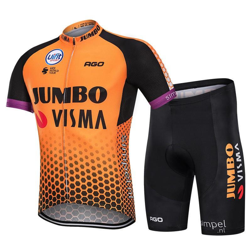 Mens Cycling Jersey Shorts Set Breathable Bike Apparel Road Mountain Biking