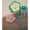 Handmade Hand Cranked Fan Handheld Cute Woven Fan Colorful Manual Straw Hand Fans  Party Decoration