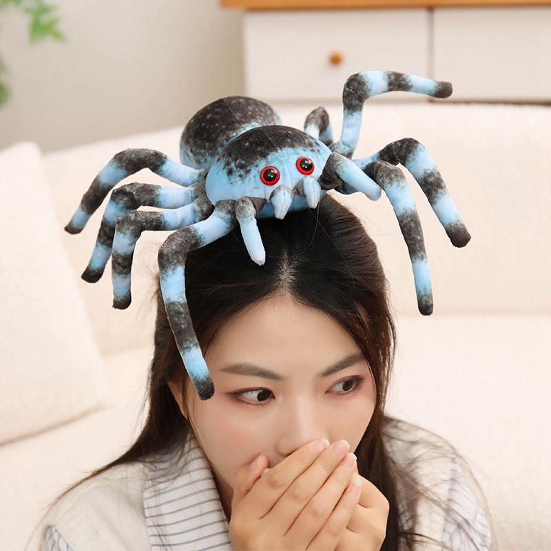 20/25cm Colorful Spider Plush Toy Stuffed Insect Pillow Home Decoration Party Prop Man Gift