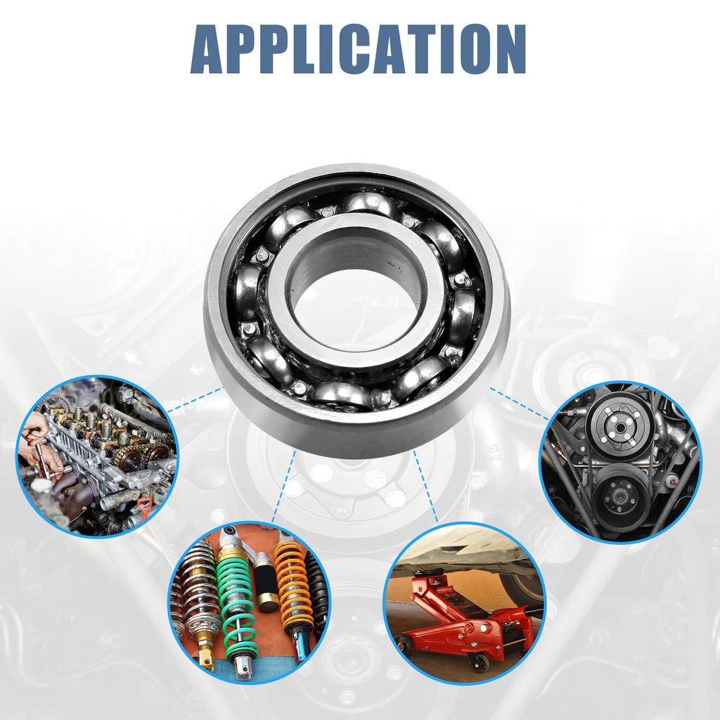 Motoforti 6003Z Cuscinetto a Sfere Profonde Singola Schermatura 60103 17mm x 35mm x 10mm Cuscinetti in Acciaio Cromato 10pz
