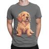Cute Golden Retriever Graphic 100 Cotton TShirt Gloden Retirever Tops Tees For Unisex