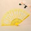 Durchscheinender Faltfächer Handfächer Spanischer Fächer Heimdekoration Tanzfächer Tanzrequisite