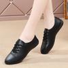 Women's Flats Lacing Black Driving Shoes Comfort Casual White Walking Minimalist Business Office Shoes Large Size