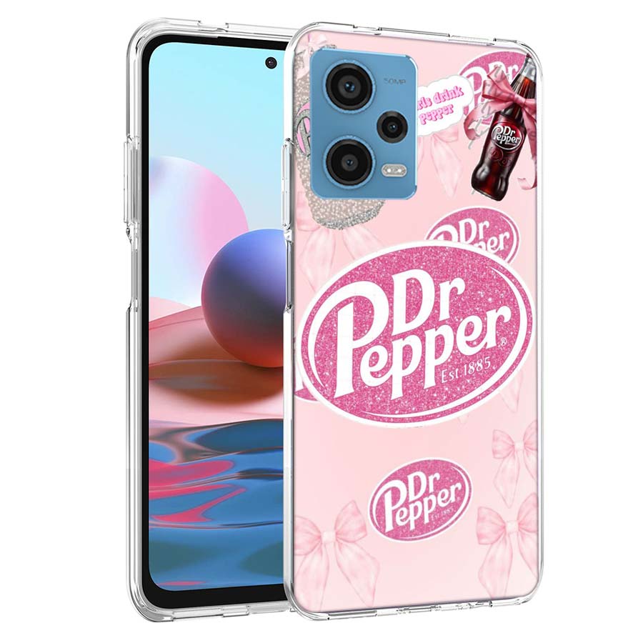 

Cherry D-Dr-P-Pepper Drink Phone Case For Redmi Note 13 12 14 15 Pro Plus 13R 11 11T 11E 11S 10 Pro 10S 9 9S Cover Cell Clear TP Redmi Note 13 Pro 4G