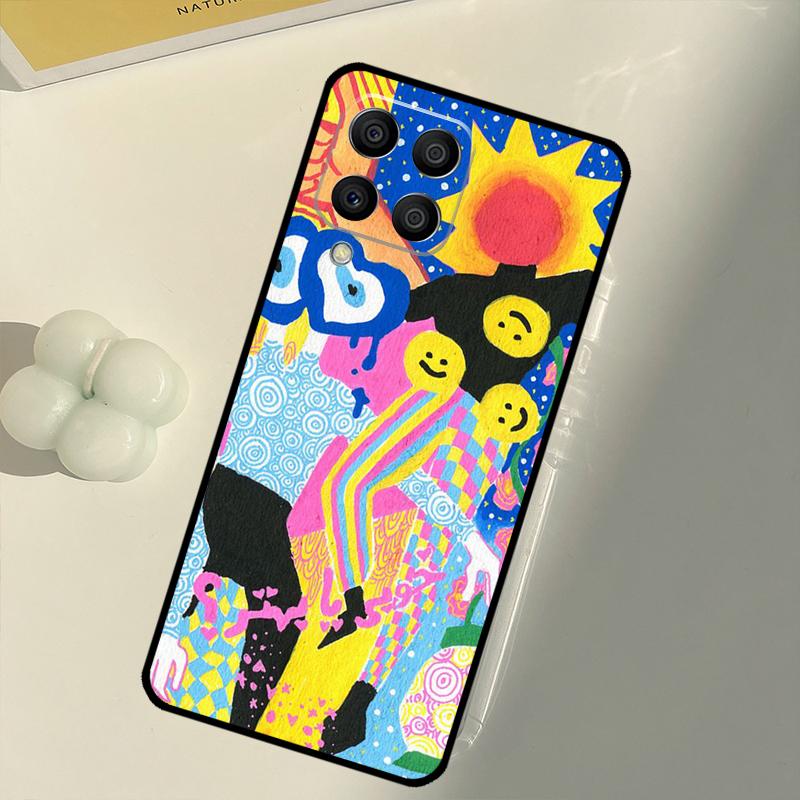 Indie Hippie Art For Samsung Galaxy M33 M13 M14 M12 M32 M52 M31 M55 M15 M11 M21 M35 M53 M34 M54 M06 M16 Case