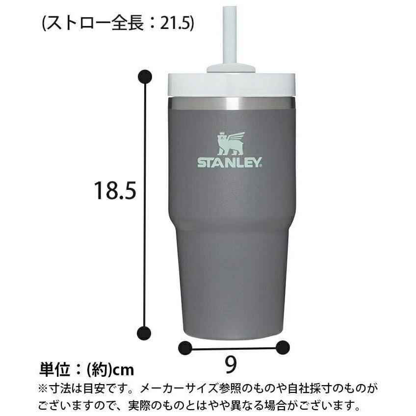 STANLEY H2.0 Vacuum Slim Quencher 0.6L Stainless Steel Straw Tumbler 600ml Insulated Water Bottle Outdoor