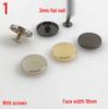 18MM Flat Nail & Screw Bag Bottom Studs for Jewelry & Bags