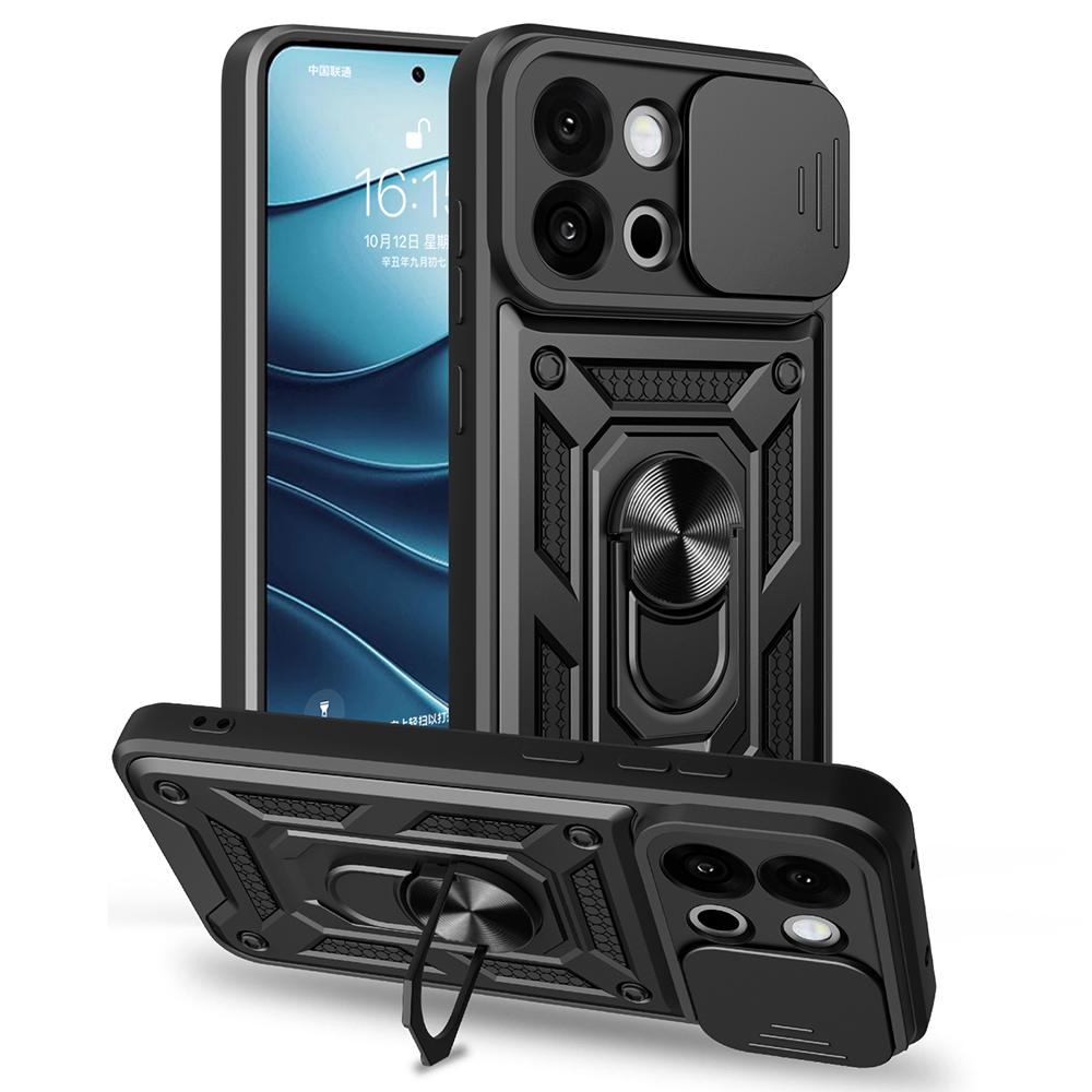 AMORUS For OnePlus 13s 5G/13T 5G Case Kickstand PC+TPU Phone Cover with Camera Lens Slider