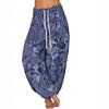 Women's New Printed Loose Casual Wide Leg Pants Harlan Pants
