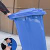 Langxi Commercial Outdoor Pedal Trash Can with Wheels