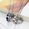 Accessories Couple Accessories Korean Edition Fashion Stainless Steel Personality Diamond Pendant Couple Necklace