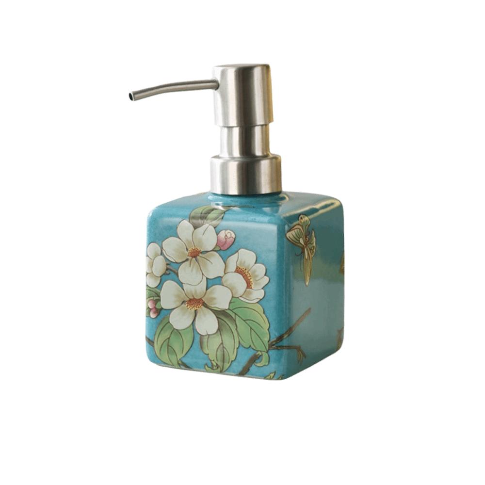 

200ml Soap Dispenser Ceramic Lotion Bottle Creative Hand Wash Bottle For Shampoo Shower Gel blue-2