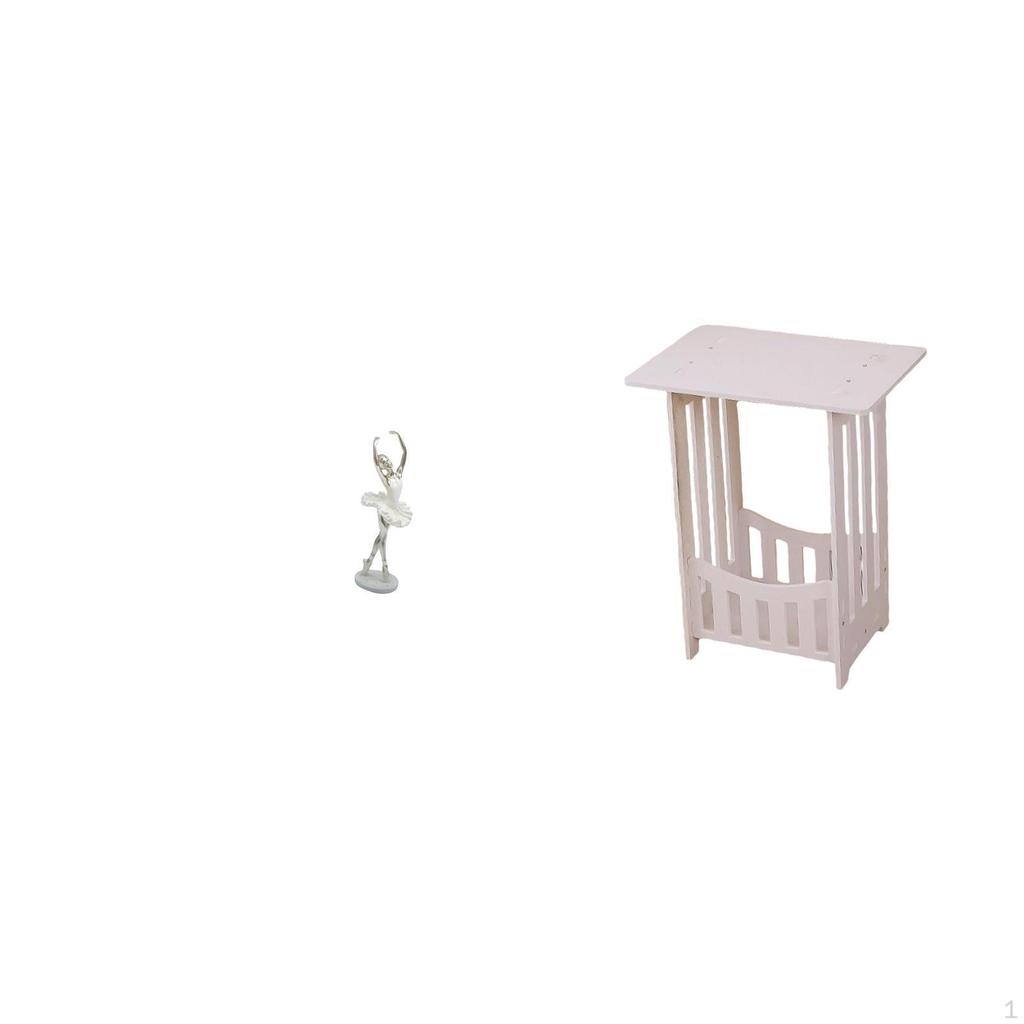 Elegant Dancing Girl Sculpture Bedside Table Creative Modern Art Ornament for Bedroom Hallway