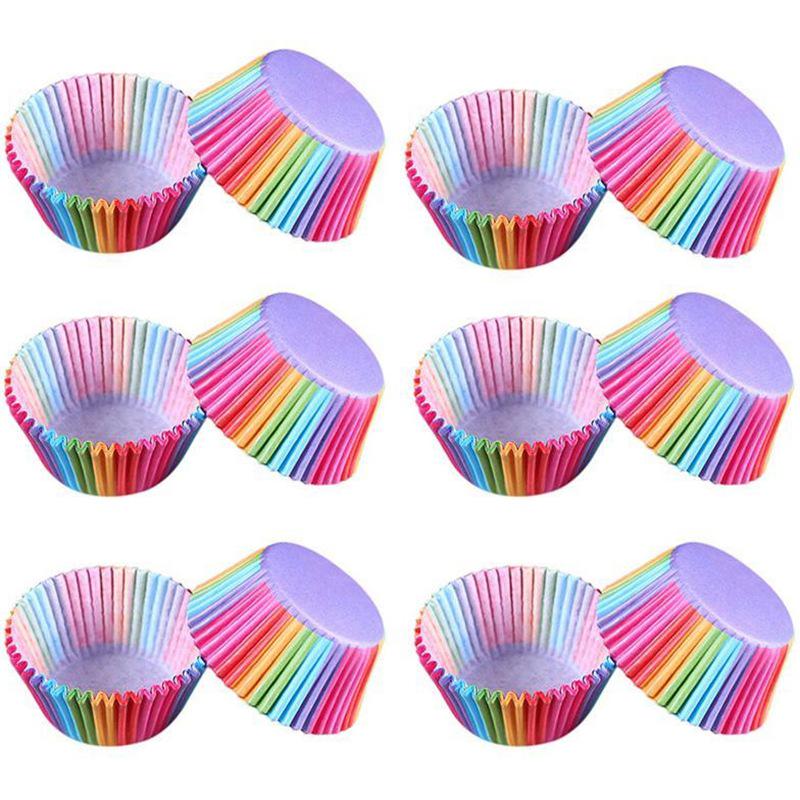 100Pcs/pack Cake Muffin Cupcake Paper Cups Cake Box Cupcake Liner Kitchen Baking Accessories Cake Mold Small Muffin Boxes