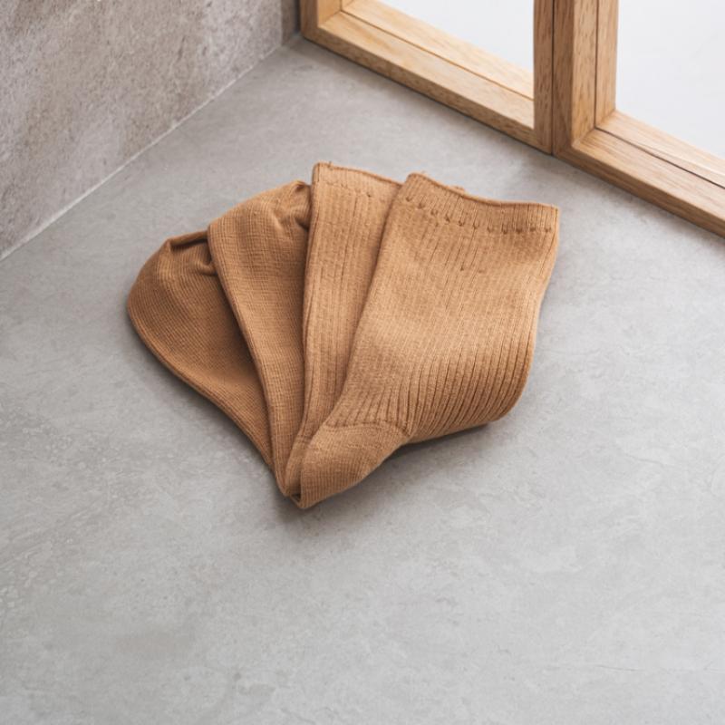 Monfoot Women S Ribbed Long Neck SockS Orange