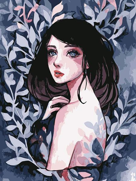 Diy 5d Full Diamond Embroidery Cartoon Square Round Diamond Painting Flower Feast Girl Mosaic Furniture Decoration Hobby Gift