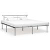 VidaXL Bed Frames Grey Metal 200x200 Cm