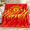 FC Manchester blanket Flannel Blanket Soft Cozy Plush Throw for Sofa Bed Lightweight Home Decoration Outdoor camping
