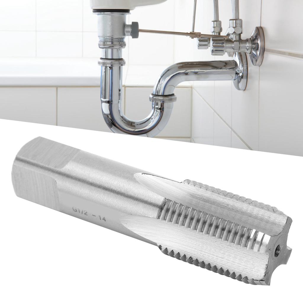 Left Hand Pipe Thread Tap Water Piping Screw Cone Pipeline Screwdriver Repair Tool G12in?14 HSS