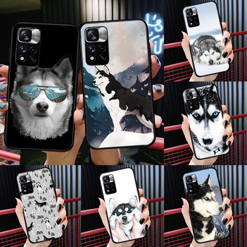 Alaskan Husky Dog Cute Puppy Case For Xiaomi Redmi 13C 10C 12C 14C Redmi Note 14 13 Pro 12 11 9 10 9S 10S 11S 12S Cover