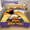 Set Copri Piumino Stampa Costume di Halloween di Garfield 3 Pezzi Ultra Morbido, Traspirante e Confortevole Biancheria da Letto con Design Elegante per Camera da Letto e Camera degli Ospiti De