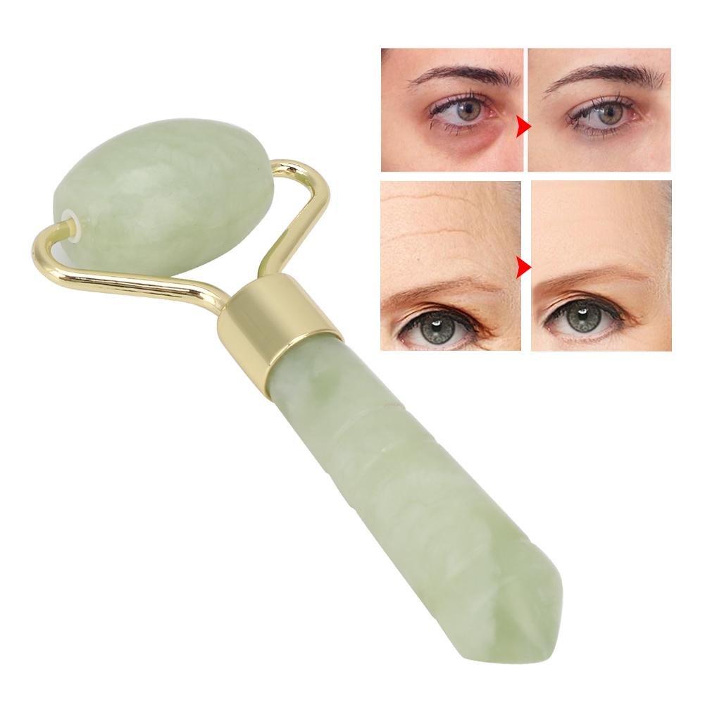Rullo di Giada Massaggiatore Viso Rassodante Lifting Antirughe Strumento per Massaggio Facciale