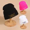 Style Versatile Hat Exquisite Embroidered Mens Womens Warm Knitted Hatscaps
