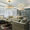 Lux - LED Crystal Chandelier Ring 50cm Brass Gold