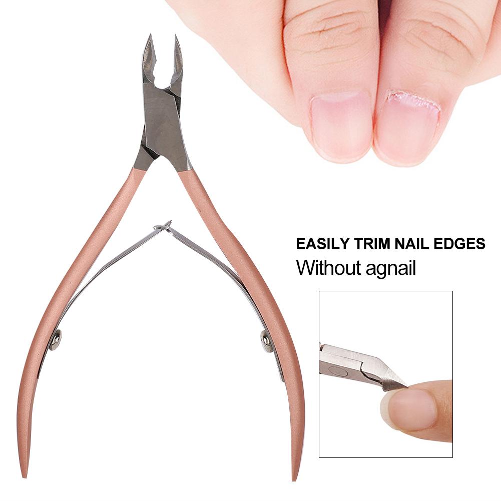 Stainless Steel Nail Dead Skin Scissors Calluses Hangnail Remover Nail Trimmer Clipper Manicure Tool