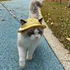 Cappello da Sole Estivo per Gatti con Fori per le Orecchie - Carino Cappellino da Pescatore per Gattini Per Protezione UV Traspirante Cappellino da Sole da Esterno per Gatti