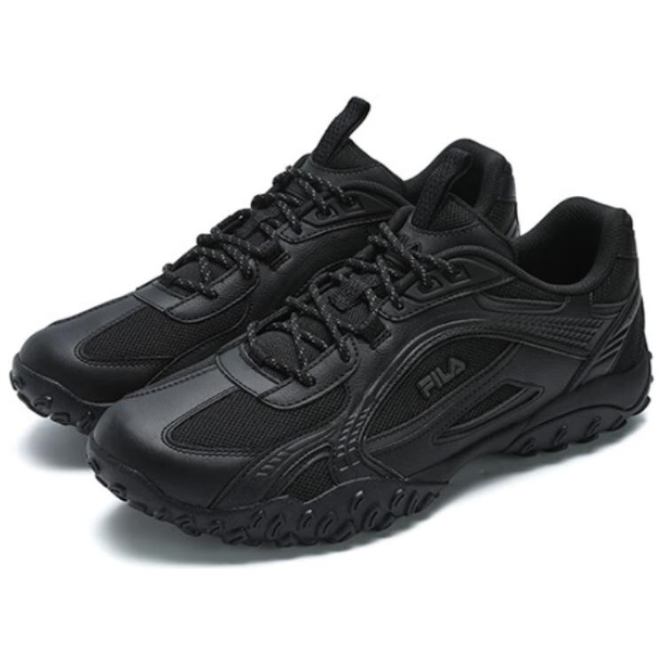 FILA Pebble Comfortable Durable Wear-Resistant Low-Top Casual City Commuting Running Shoes Men sneaker Black F12M432106FBK
