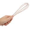 Mini Silicone Manual Egg Beater Stirring Frother Mixer Blender Kitchen Cooking Utensils Pink