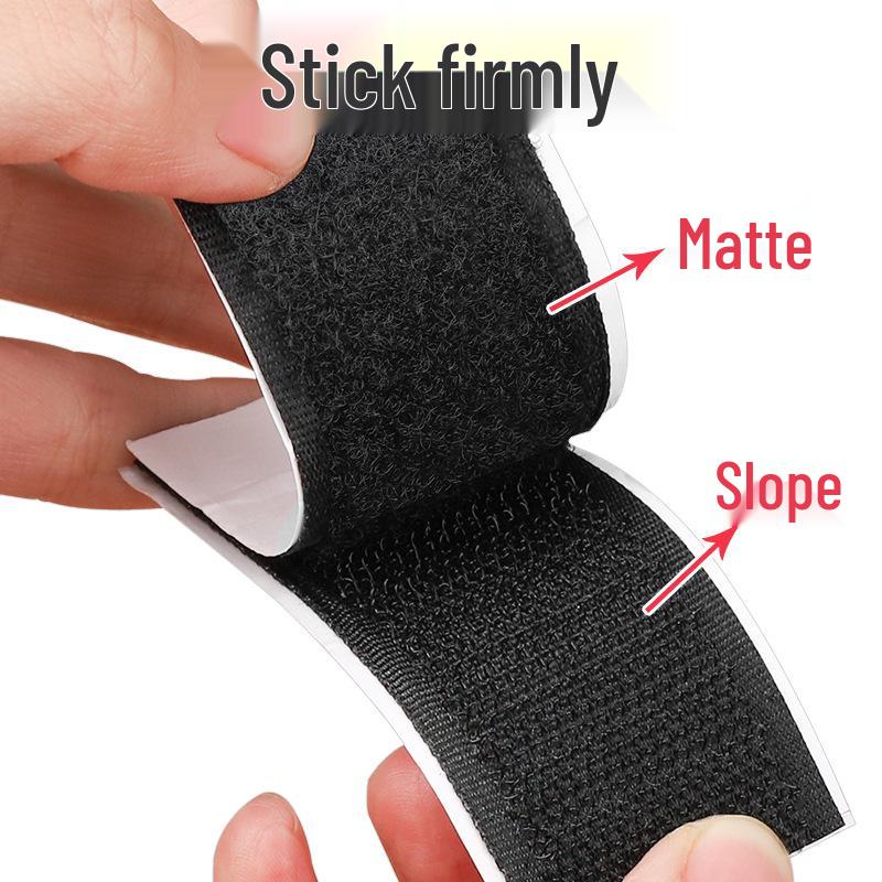 25 m dubbelsidig kardborreband - Självhäftande för gardiner, myggnät och bilmattor