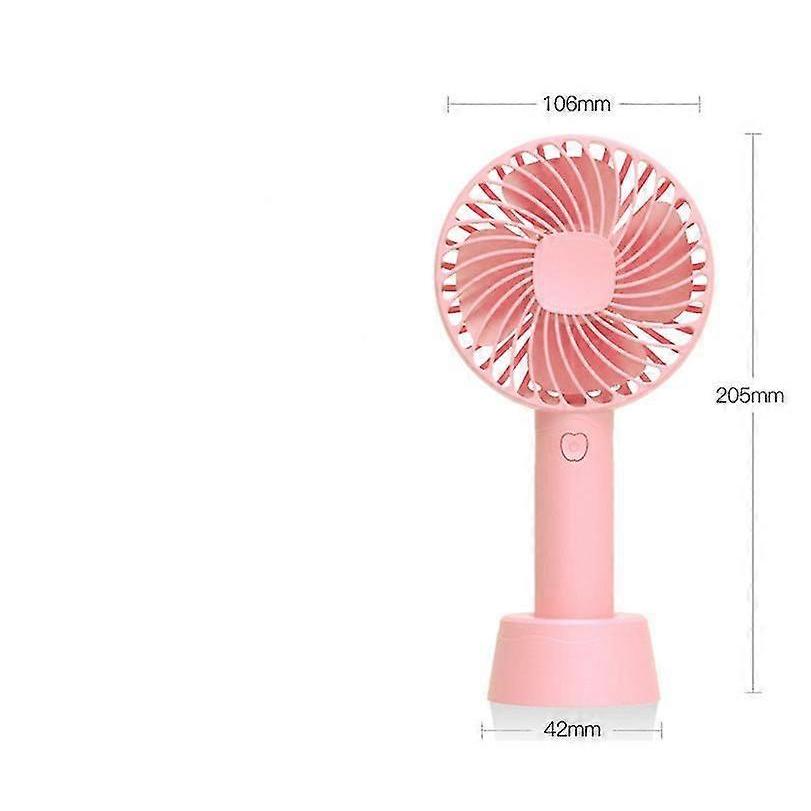 Mini Fan Handheld Portable Hand Fan Rechargeable Usb (color : White, No Standard Battery) (a-5-f6)