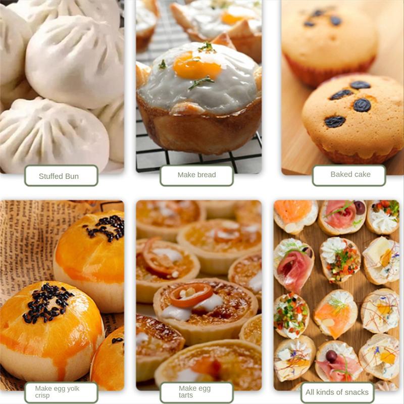 Good-20 Pack 6-Cup Aluminum Muffin Pans Cupcake Aluminum Pans Accessory Parts Favorite Muffin Size For Baking Cupcakes