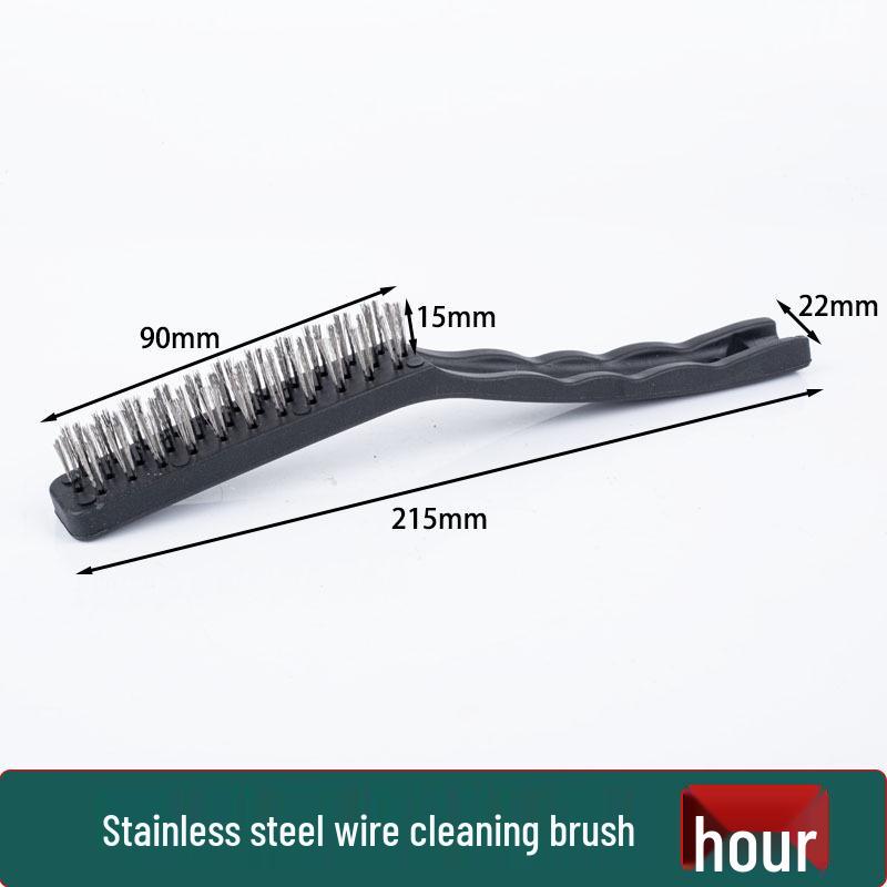 9-Inch Industrial Steel Wire Brush with Plastic Handle for Rust and Stain Removal
