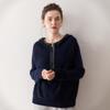 Women's Loose Cashmere Hooded Half-Zip Pullover - Autumn & Winter Cross-Border Knit Sweater