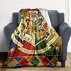 1pc Harry Potter Flannel Throw Blanket - HD Printed Lightweight Soft Warm All-Season Blanket for Sofa, Bed, Travel, Camping 052
