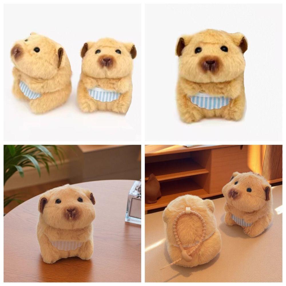 Stuffed Animal Hamster Plush Pendant Bag Charm Hamster Plush Keychain  Backpack