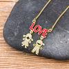 Nidin New 12 Styles Copper Zircon Boy Girl Love Necklaces Women Necklaces & Pendants chain Jewelry Charm Mother's Day Gift