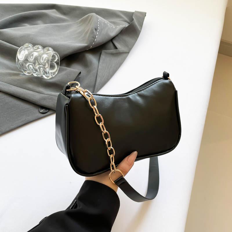 2024 Summer Fashionable Minimalist Black White Red Shoulder Crossbody Bag