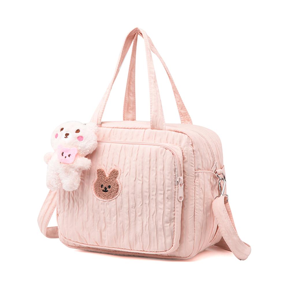 Mommy Stroller Nappy Bag Portable Cute Cartoon Multi-function Large Capacity Baby Diaper Bags with Pendant Nylon Mom Travel Tote