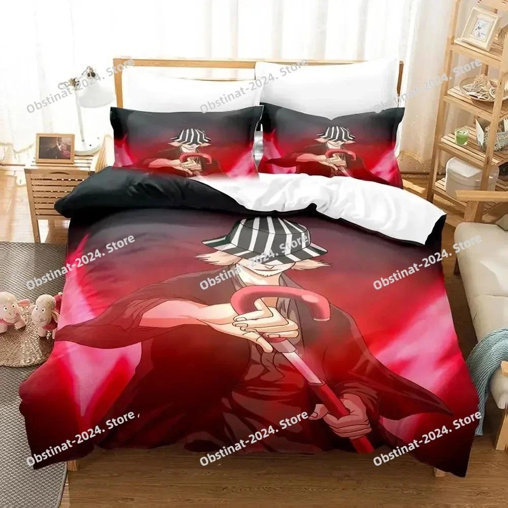 Anime Bleach Urahara Kisuke Ložní souprava Povlak na přikrývku Ložní sada Povlak na přikrývku Povlak na polštář Přikrývka King Queen Size Chlapci Dospělí Ložní prádlo