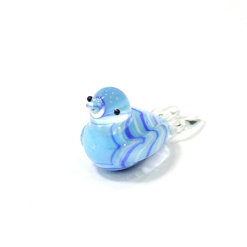 Miniature Murano Glass Bird Decorative Figurine Japan Style Home Fairy Garden Decor Accessories Lovely Handmade Animal Ornaments