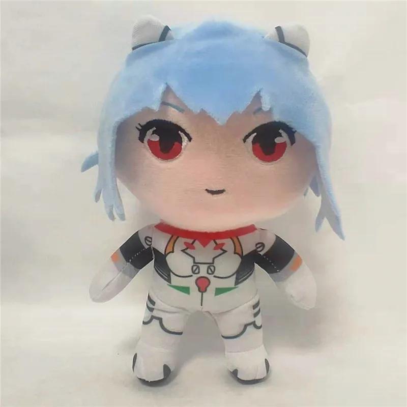 Pluszowa lalka Ayanami Rei 20 cm Kreskówka Anime Pluszowa zabawka Kawaii Pluszowa lalka Evangelion EVA Miękka wypchana Dekoracja pokoju Prezenty na Boże Narodzenie