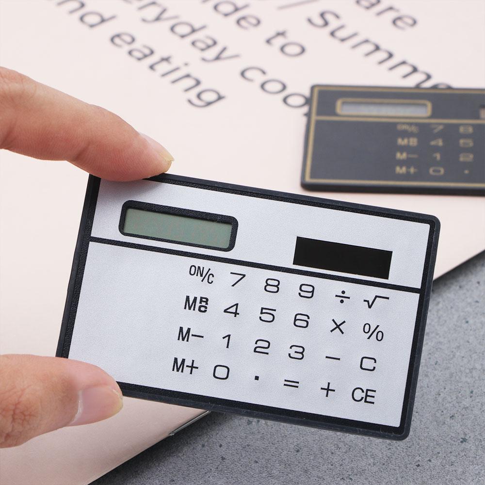 Ultra-thin Pocket Calculator Credit Card Calculator Solar Powered Calculator Mini Calculator