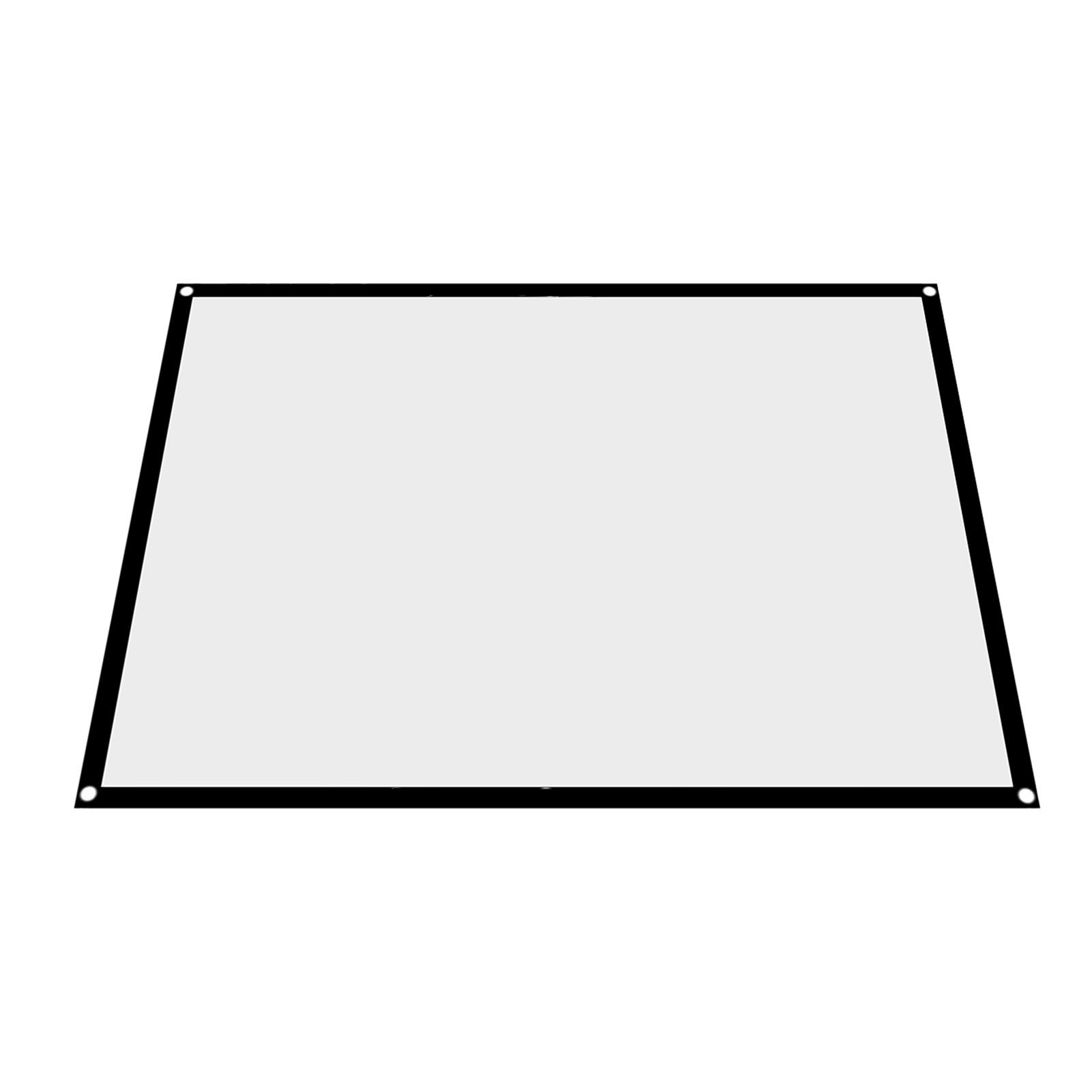 OutsideWorld 1 stuks Draagbaar Opvouwbaar Kreukvrij Wit Projectiescherm Scherm 4:3 (72 inch)