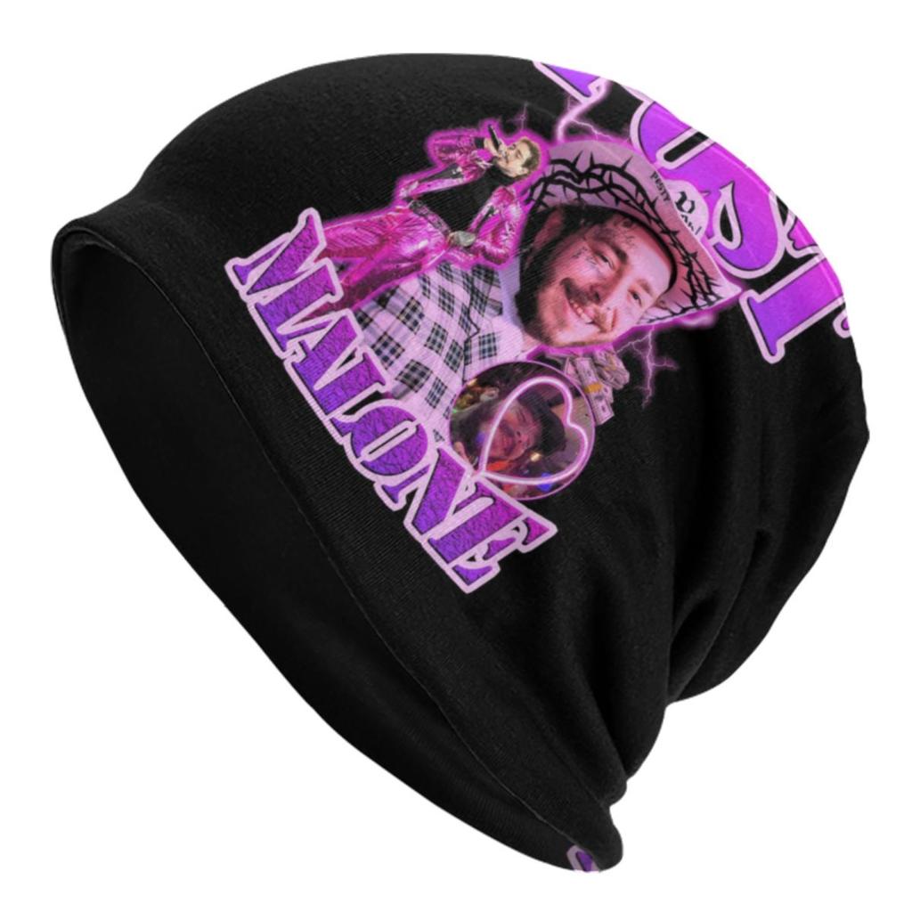 Custom Posts Malones American Popular Rapper Beanies Caps Unisex Women Unisex Outdoor Winter Warm Knitting Hat Adult Bonnet Hats
